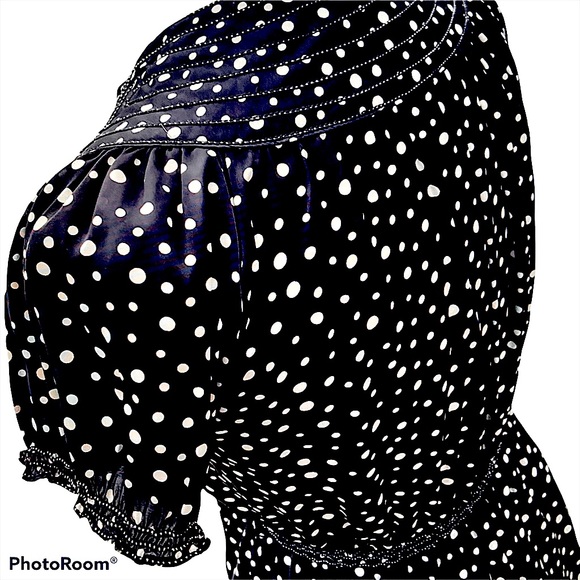 Max Studio Dress Black/ White Polka Dots Sz. SMALL - Picture 8 of 12